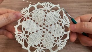 Stunning and Easy Flower Crochet Pattern Tutorial for Beginners [upl. by Koffler]