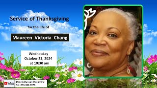 Service of Thanksgiving for the life of Maureen Victoria Chang [upl. by Scherle]