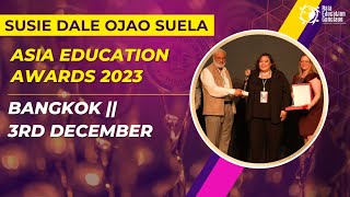 Susie Dale Ojao Suela  Excellence in English Teaching  Asia Education Conclave 2023 awardceremony [upl. by Adnema]