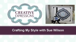 Craft Dies by Sue Wilson  Tutorial Video Wedgewood Blue Filigree for Creative Expressions [upl. by Ranson]