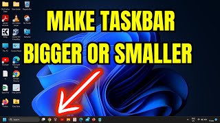 How To Resize Taskbar in Windows 11 [upl. by Persas144]