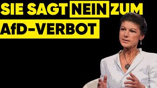 Wagenknecht gegen AfD Verbot [upl. by Rumery]