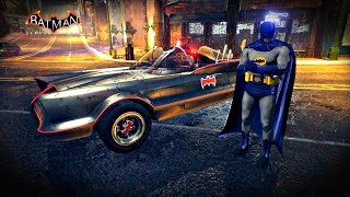 Batman Arkham Knight 1960s Batmobile Free Roam Gameplay HD [upl. by Awra817]