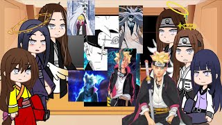 The Hyuga clan react to boruto momoshiki  two blue vortex edits [upl. by Zandra]