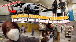 PERTAMA KALINYA GANTI BAN MOBIL CAPEK BGT TERNYATA GAISS  COSPLAY JADI MEKANIK [upl. by Horowitz]