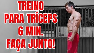 Treino para TRÍCEPS  6 MIN  FAÇA JUNTO [upl. by Naanac]