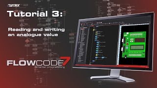 Flowcode 7 Tutorial 3  Reading amp writing an analogue value [upl. by Kazim]