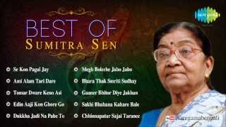 Best of Sumitra Sen  Megh Boleche Jabo Jabo  Rabindra Sangeet  Audio Jukebox  Sumitra Sen Songs [upl. by Maurise]