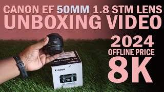 Canon 50mm Prime Lens Unboxing  Bokeh Lens  Professional Lens canon 50mmlens photography 2024 [upl. by Erma663]