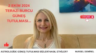 GÜNEŞ TUTULMASI  2 EKİM 2024 TERAZİde☀️TUTULMASI BİZLERE NELER GETİRİYOR güneştutulması [upl. by Estren]