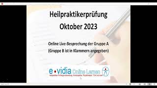 Heilpraktikerprüfung Oktober 2023 Teil 1 [upl. by Drawoh911]