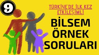 BİLSEM Örnek Soruları  9 KelimeAnlam ETKİLEŞİMLİ [upl. by Annod]