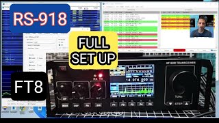 RS918 SDR QRP Transceiver  WSJTX  FULL SET UP amp TEST [upl. by Aihtiekal]