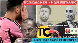 💥 LAS MENTIRAS TRAS EL ESCANDALO de MESSI y PIQUE con LA UEFA AUDIOS FILTRADOS de RUBIALES ❌ [upl. by Eirojram]