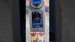 Bosch Error 550 help emtb bosch ebike shorts [upl. by Annet]