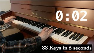 88 Piano Keys in 5 Seconds [upl. by Astri198]