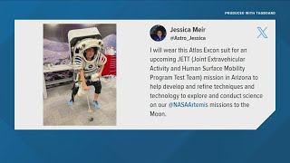 Maine astronaut Jessica Meir shows off latest out of this world fashion [upl. by Bainbridge51]