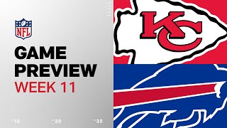 Kansas City Chiefs vs Buffalo Bills  2024 Week 11 Game Preview [upl. by Aihsram]