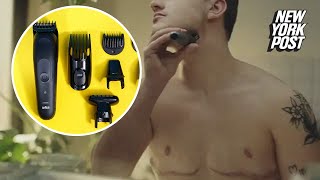 Razor company Braun faces backlash for featuring trans man in ad [upl. by Macilroy851]