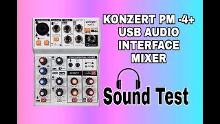 Konzert USB Interface Mixer Sound test [upl. by Cornell]