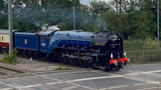 Blue Peter Passing Tallington Crossing on the first mainline train in 26 Years [upl. by Esac879]