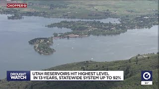 Utahs reservoirs at highest levels in 13 years as last of snowpack melts [upl. by Hultgren65]