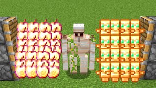 golden apples  iron golem  totems [upl. by Anitirhc]