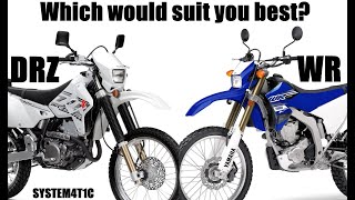 DRZ400S vs WR250R  Big amp Tall 6’7” Comparison [upl. by Schonfeld]