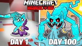 I Survived 100 Days as DIAMOND CATNAP in HARDCORE Minecraft [upl. by Anuahsal430]