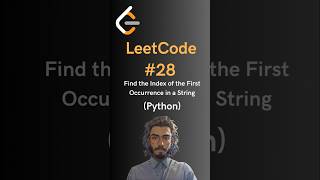 LeetCode28 Find the Index of the First Occurrence in a String  Python [upl. by Lehcin425]