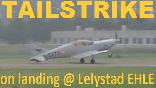 Tailstrike Blackshape Prime 115 Lelystad [upl. by Atiuqam591]