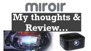 Miroir Mini Portable Projector  My thoughts amp Review [upl. by Orpha178]