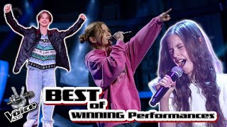 Top 5 WINNING performances 20192023  The Voice Kids [upl. by Terchie20]