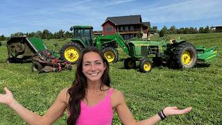 Mowing An ENORMOUS Lawn With My Tractor [upl. by Giraud]