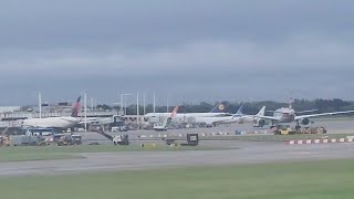 Morning Landing at Ezeiza International Airport EZE British Airways Boeing 777 [upl. by Ammadas]