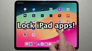 iPad How to LOCK Apps iPadOS 18 [upl. by Halil]