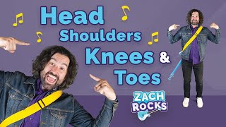 Head Shoulders Knees amp Toes  Brain Break Song For Kids by Zach Rocks [upl. by Gristede]