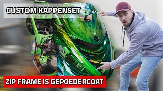 CUSTOM gespoten kappen ZIP 😱  Frame terug van POEDERCOATER 🔥 [upl. by Denney]