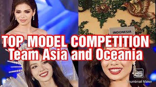 MISS WORLD 2023  2024 TOP MODEL COMPETITION Team Asia and Oceania [upl. by Anahir160]