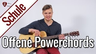 Offene Powerchords  Gitarrenschule [upl. by Sldney]