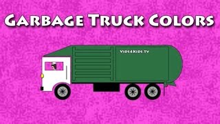 Vids4kidstv  Garbage Truck Colors [upl. by Grega]