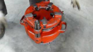 Ridgid 161 6quot pipe threader [upl. by Suirtemed]