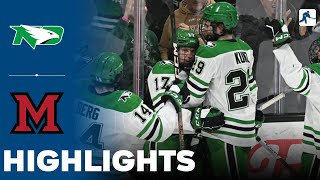 North Dakota vs Miami  NCAA College Hockey  Highlights  March 15 2024 [upl. by Dorthy]