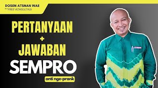 Pertanyaan Seminar Proposal dan Jawabannya Gaesss [upl. by Yht733]