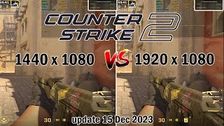 CS2 1920x1080p VS 1440x1080p With NVIDIA Latency Analyzer  Native vs Scretch [upl. by Rese918]