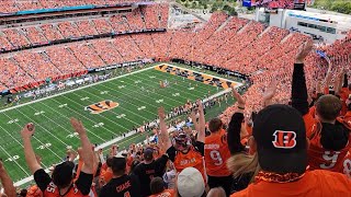 Cincinnati Bengals Gameday Atmosphere plus a Bengals Touchdown [upl. by Koenig]