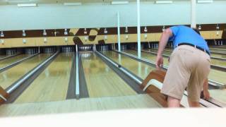 Candlepin Bowling Strike  quotThe Hammerquot [upl. by Carlstrom]