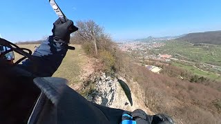 360° Video Gleitschirm Klippenstart Wanne Pfullingen [upl. by Adnwahsar]