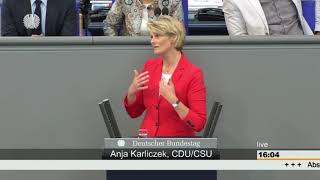 Anja Karliczek Betriebsrentenstärkungsgesetz Bundestag 01062017 [upl. by Ynneg]