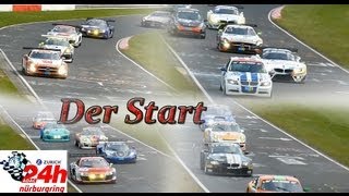 40 ADAC 24h Rennen Nürburgring 2012  Die Startphase [upl. by Yelknirb511]